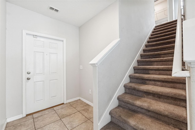 view of tiled entryway