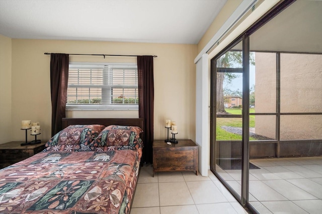 view of tiled bedroom