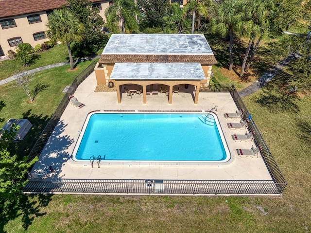 view of pool with a patio