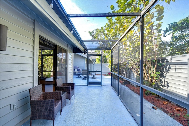 sunroom featuring plenty of natural light