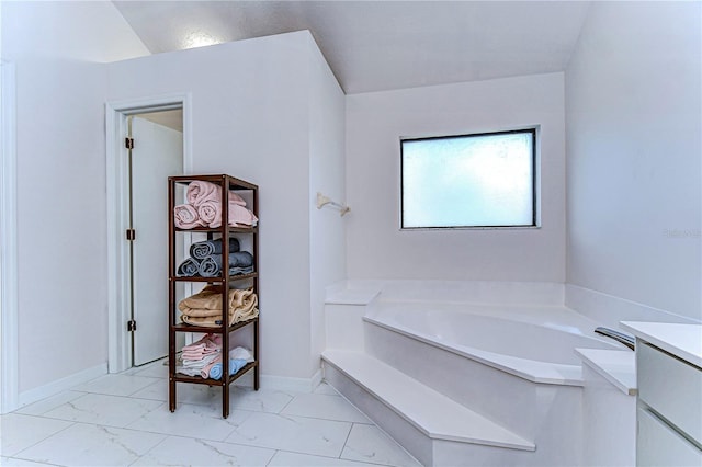 bathroom featuring a bathing tub