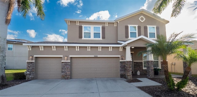 view of front of home featuring a garage