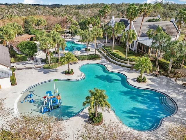 view of pool