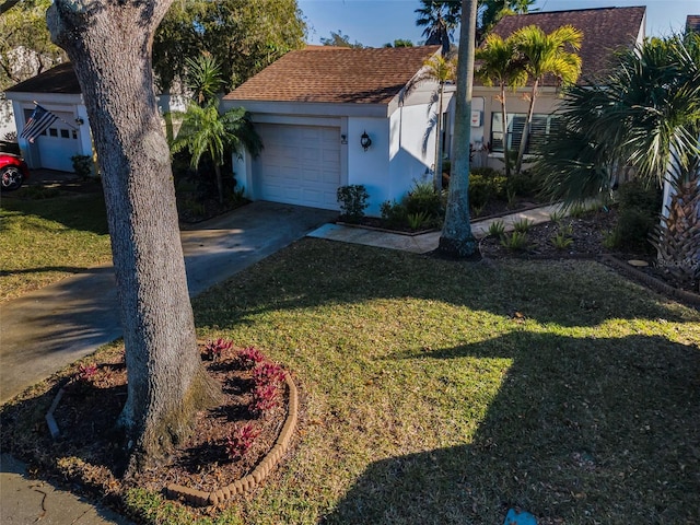 exterior space featuring a front lawn