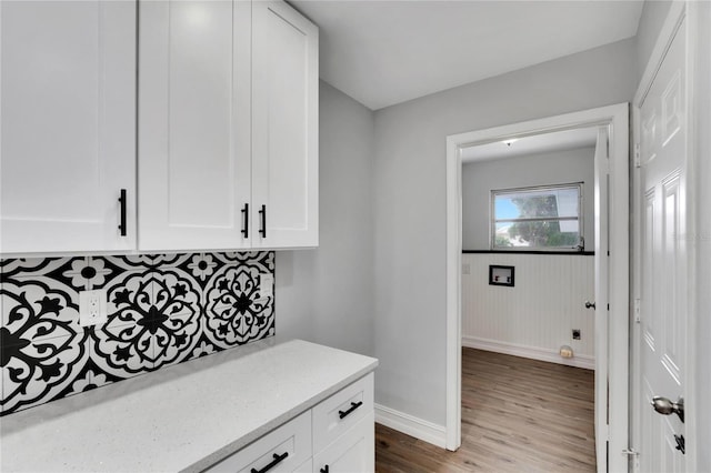 mudroom featuring light hardwood / wood-style flooring