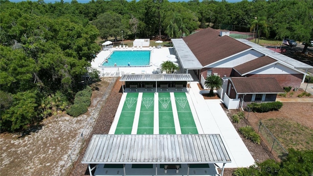 birds eye view of property