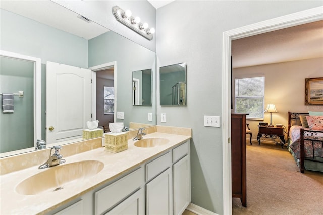 bathroom with vanity