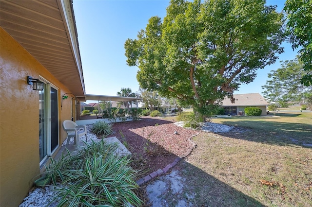 view of yard featuring a patio