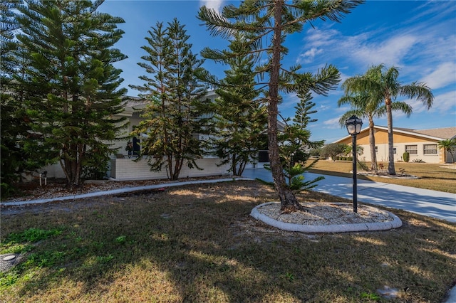 view of front of house featuring a front lawn