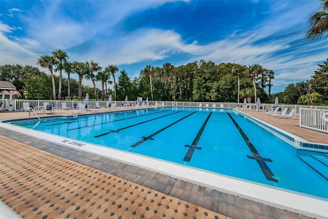 view of pool with a patio