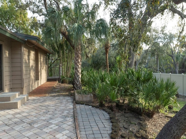 view of patio with fence