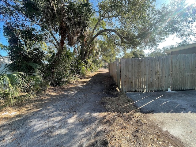 view of road