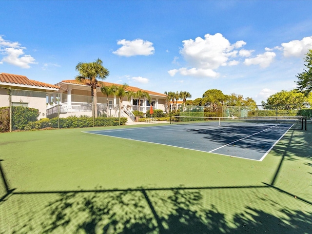 view of sport court