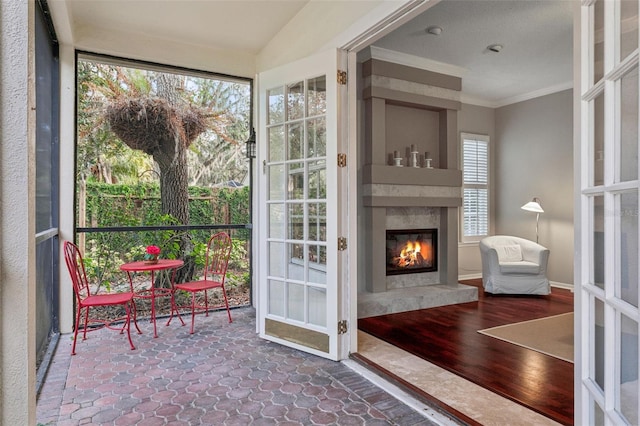 view of sunroom / solarium