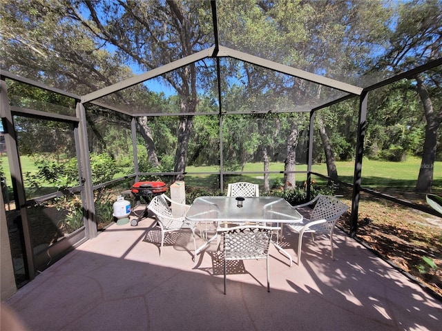 exterior space with a lanai