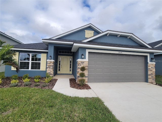 view of front of house featuring a garage