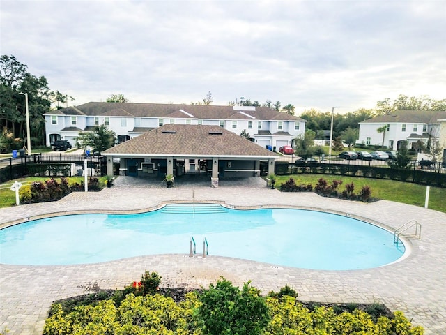 view of pool with a patio