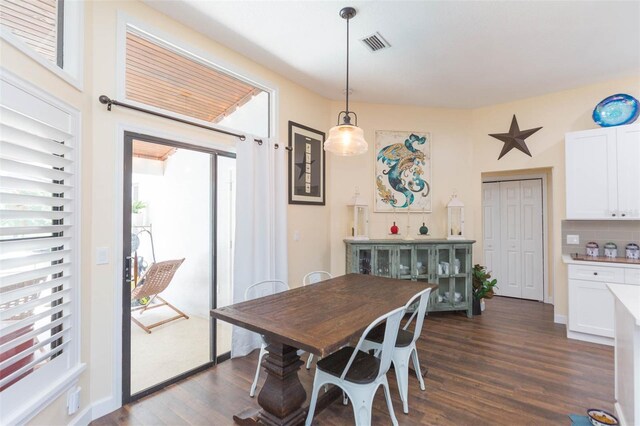 10328 Henderson St, Spring Hill, FL 34608 - dining room with dark hardwood / wood-style floors