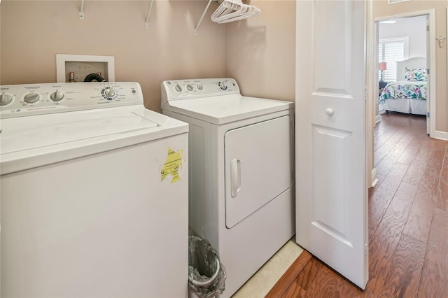 laundry room with washer and dryer