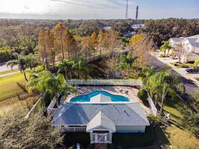 birds eye view of property