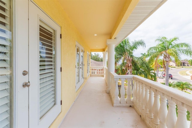 view of balcony