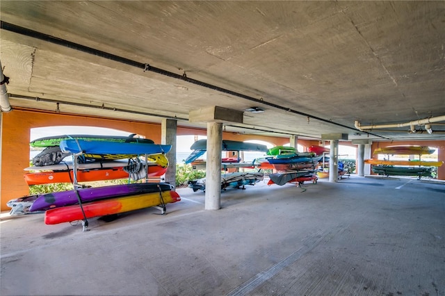 view of parking deck