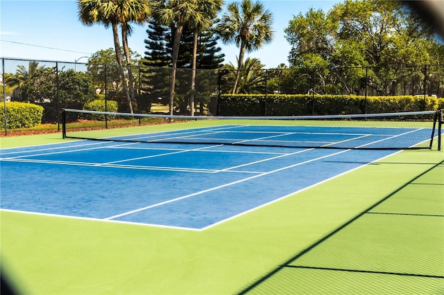 view of tennis court