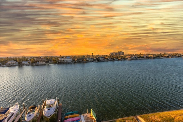736 Island Way Unit 606, Clearwater Beach, FL 33767 - water view with a boat dock and boat lift