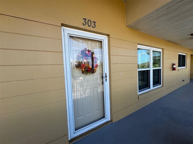 view of entrance to property