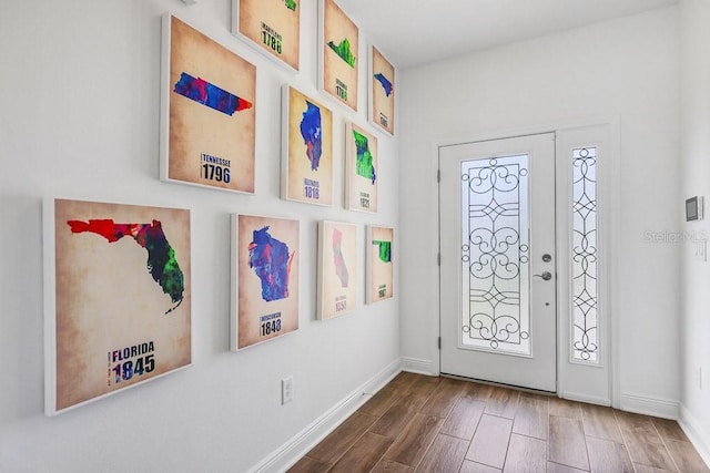 entryway with plenty of natural light