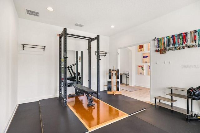 view of workout room