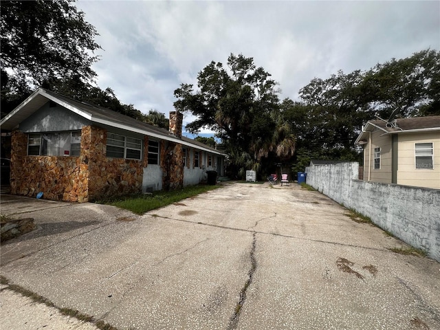 view of side of property