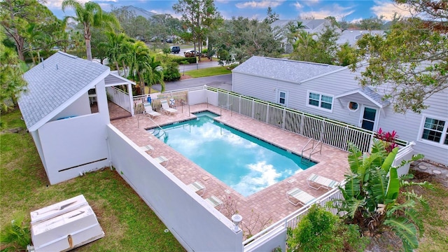 view of pool with a patio area