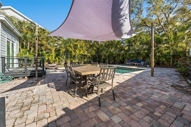 view of patio / terrace with a pool side deck