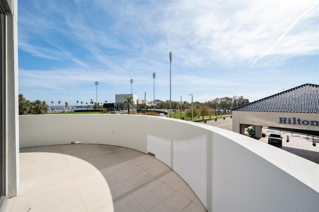 view of patio / terrace with a balcony