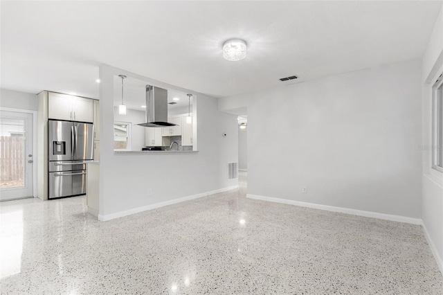 view of unfurnished living room