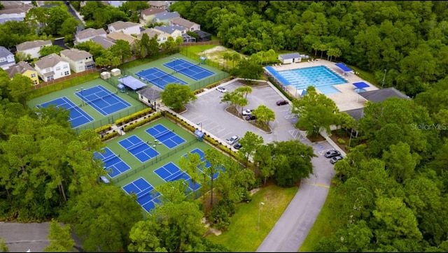 birds eye view of property