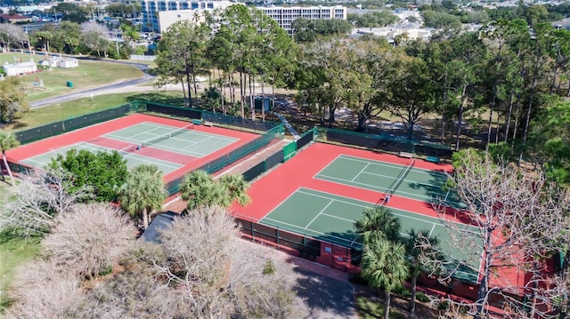 birds eye view of property