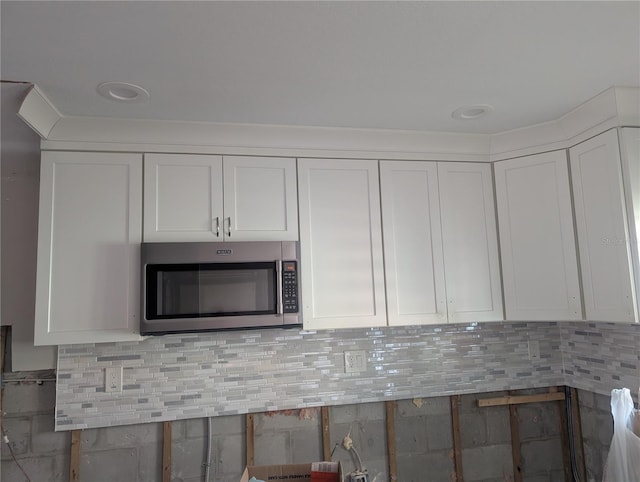 kitchen with white cabinetry