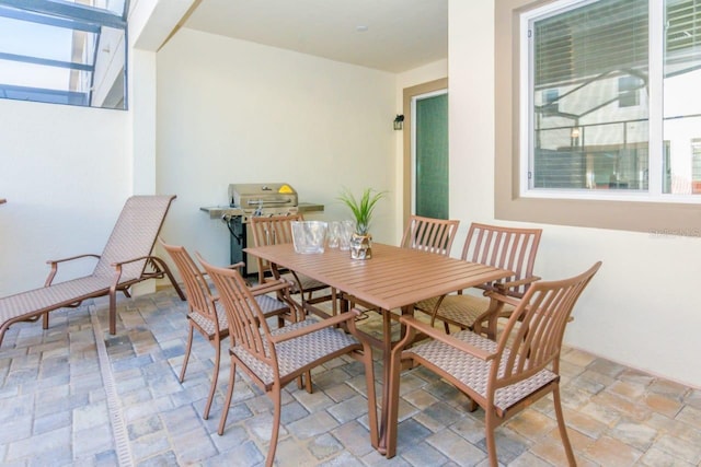 view of dining area