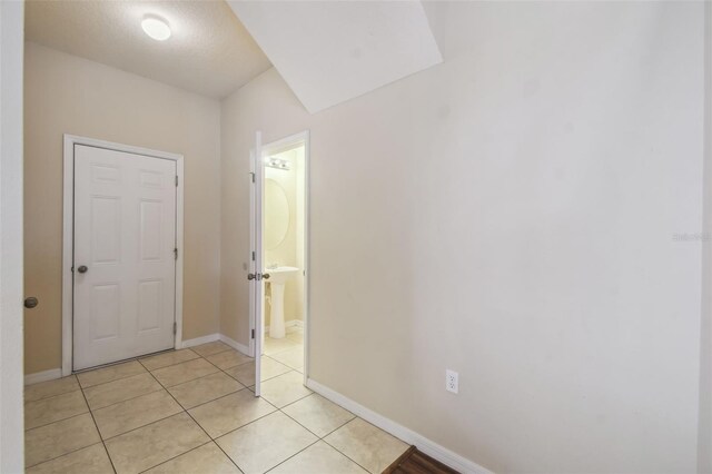 interior space featuring tile patterned floors