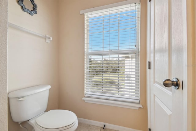 bathroom featuring toilet