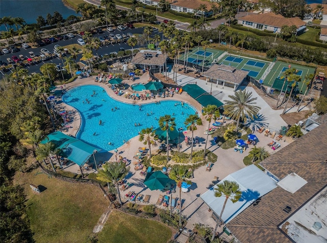 birds eye view of property