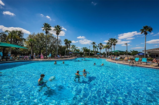 view of pool