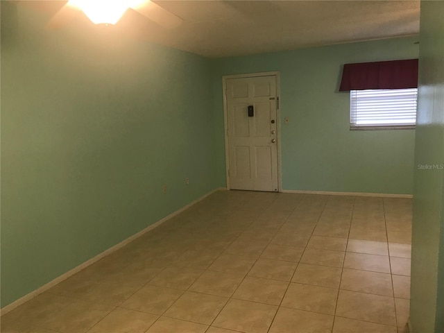 view of tiled empty room