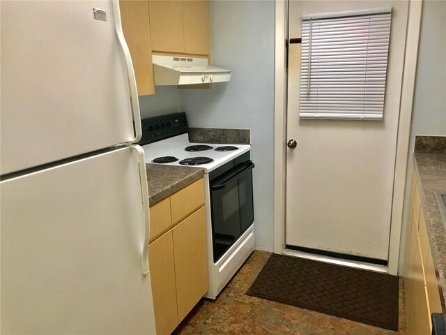 kitchen featuring white appliances