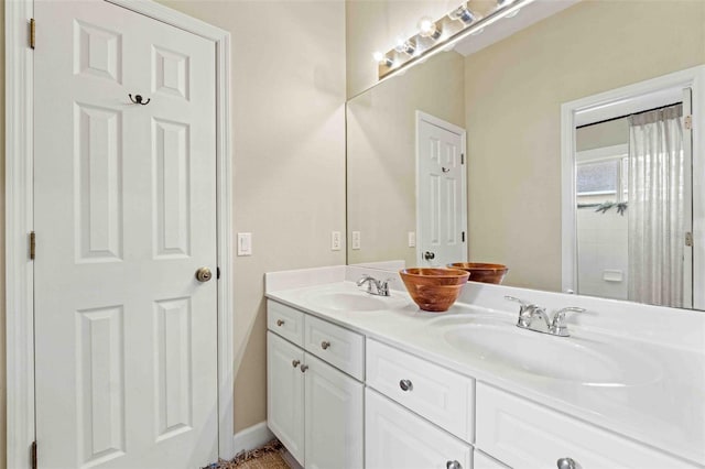 bathroom with vanity