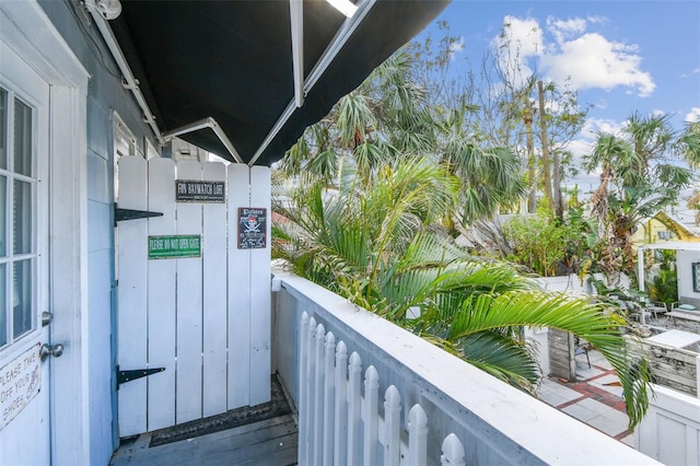 view of balcony