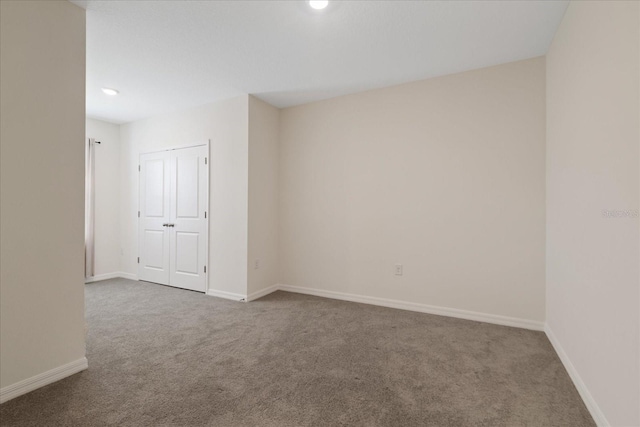 view of carpeted empty room