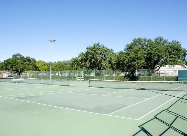 view of sport court